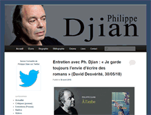 Tablet Screenshot of philippedjian.com